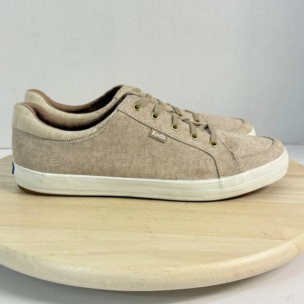 Keds Women's Sneakers Canvas Stripe Oxford Athleisure Memory Foam Shoes Size 11W